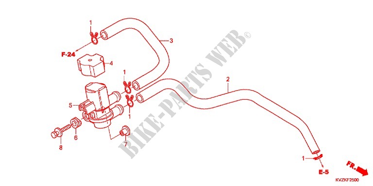 VALVULA DE SOLENOIDE DE AI para Honda FORZA 250 Z SPECIAL EDITION 2012