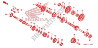 TRANSMISSAO para Honda TRX 250 FOURTRAX RECON Electric Shift 2006