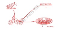 EMBLEMA/FAIXA (4) para Honda CB 125 T 2000