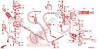 INTERRUPTOR/CABO/MANETE(2) para Honda FOURTRAX 420 RANCHER 4X4 DCT CAMO 2014