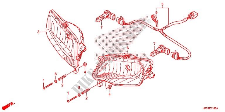 FAROL para Honda FOURTRAX 420 RANCHER 4X4 DCT CAMO 2014