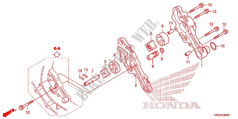 BOMBA OLEO (TRX420FA1/FA2) para Honda FOURTRAX 420 RANCHER 4X4 DCT CAMO 2015