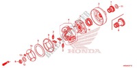 EMBRAIAGEM ARRANQUE  para Honda FOURTRAX 420 RANCHER 4X4 DCT PS CAMO 2015