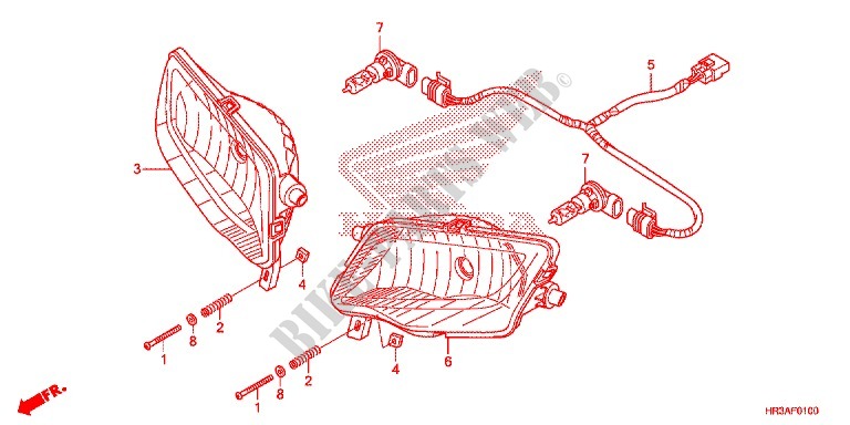 FAROL para Honda FOURTRAX 420 RANCHER 4X4 DCT PS CAMO 2015