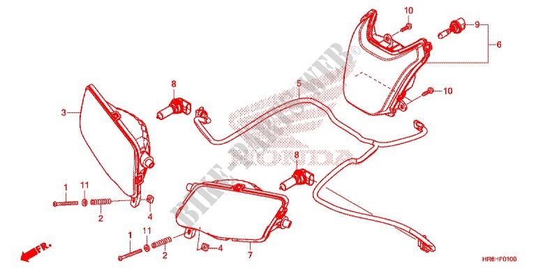 FAROL para Honda FOURTRAX 500 FOREMAN RUBICON 4X4 AT IRS DCT EPS DELUXE 2017
