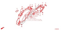 GUARDA LAMAS TRASEIRO para Honda WAVE 125, Front disk, Rear brake disk 2017