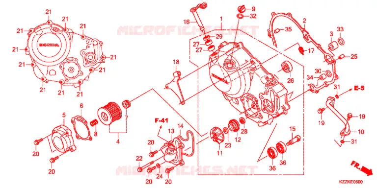 TAMPA CARTER DIREITA Honda MOTO 250 CRF 2017  CRF250RLDH