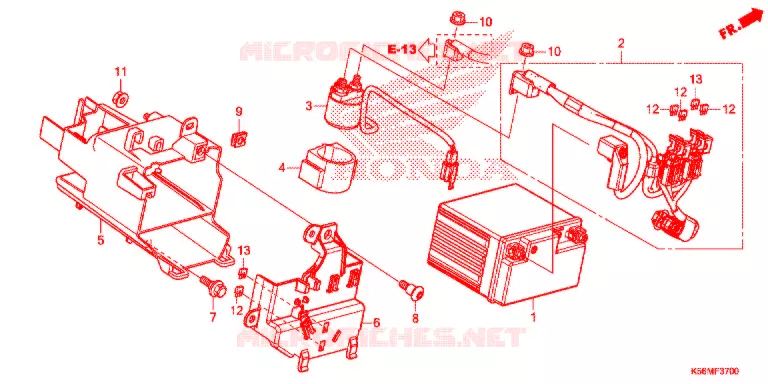 FERRAMENTAS/CAIXA DE BATERIA Honda MOTO 150 RS 2017  FS150FH