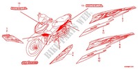 EMBLEMA/FAIXA (AFX110MCSC/SC) para Honda WAVE 110 R, Spoked wheels, Kick start 2012
