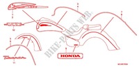 EMBLEMA/FAIXA (VTX1800R/S/T/N'06) para Honda VTX 1800 N Silver crankcase 2006