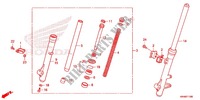FORQUILHA FRENTE (XR125LEK/LK) para Honda XR 125, Electric start  -1LA- 2012