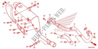 SILENCIADOR ESCAPE(2) para Honda XR 125, Electric start  -1LA- 2012