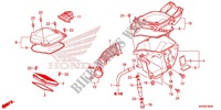 TAMPA FRENTE/FILTRO AR para Honda XR 125, Electric start  -1LA- 2012