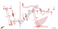 DESCANCO CENTRAL/PEDAL TRAVAOES para Honda XR 125, Electric start  -3LA- 2012