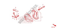 PAINEL TRAVAO TRASEIRO para Honda XR 125, Kick starter only 2012