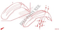 GUARDA LAMAS FRENTE para Honda XR 125, Kick starter only -DK- 2012