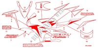 EMBLEMA/FAIXA (5) para Honda CBR 1000 RR FIREBLADE TRICOLORE 2011
