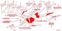 EMBLEMA/FAIXA (3) para Honda CBR 1000 RR FIREBLADE REPSOL 2011