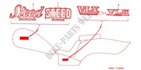 EMBLEMA/FAIXA para Honda STEED 400 VLS With speed warning light 1998