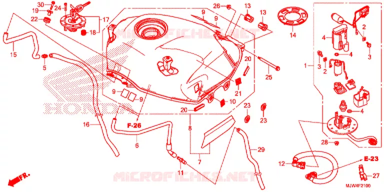 DEPOSITO COMBUSTIVEL/BOMBA COMBUSTIVEL Honda MOTO 500 CB 2016  CB500XG