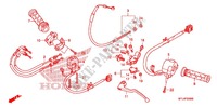 MANETE/INTERRUPTOR/CABO(1) para Honda CBR 1000 RR FIREBLADE VICTORY RED 2009