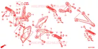 POUSA PES/BRACO DE CONTRA GOLPE/ PEDAL MUDANCAS para Honda CBR 1000 S ABS 2014