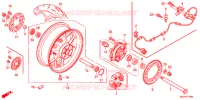 RODA TRASEIRA para Honda CBR 1000 S ABS 2014