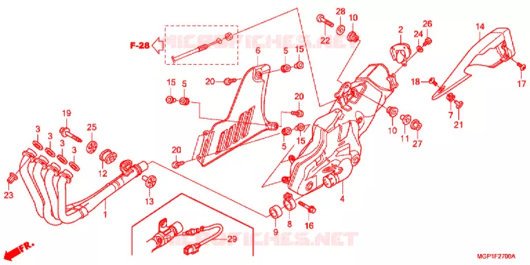SILENCIADOR ESCAPE(2) Honda MOTO 1000 CBR 2014  CBR1000SAE
