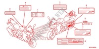 ETIQUETA CUIDADO(1) para Honda CBR 500 R ABS 2013