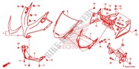 CARENAGEM SUPERIOR para Honda CBR 500 R ABS RED 2013