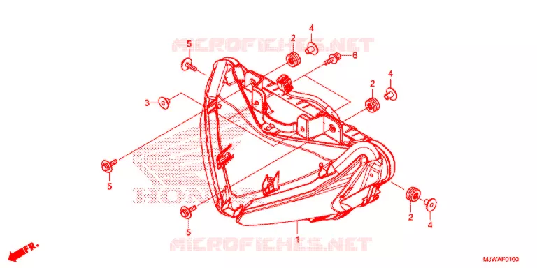 FAROL Honda MOTO 500 CBR 2016  CBR500RG