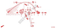 DESCANCO CENTRAL/PEDAL TRAVAOES para Honda CBR 600 RR ABS RED 2013