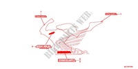 EMBLEMA/FAIXA (1) para Honda CBR 600 RR ABS RED 2013