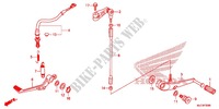 PEDAL TRAVAOES/PEDAL MUDANCAS para Honda CBR 600 RR ABS RED 2013
