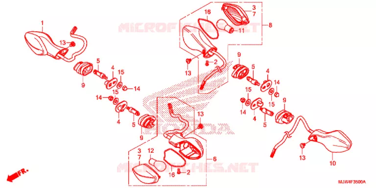 PISCA(2) Honda MOTO 500 CB 2016  CB500XAG