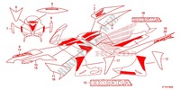 EMBLEMA/FAIXA (CBR125RW'07,'08,'09,'10) para Honda CBR 125 2009
