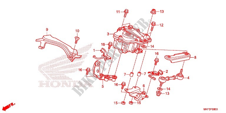 AMORTECEDOR DIREÇÃO para Honda CBR 1000 RR SP1 2018