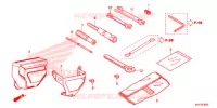 FERRAMENTAS/CAIXA DE BATERIA para Honda AFRICA TWIN 1000 ABS 2017