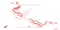 PROTECAO DAS MAOS LADO para Honda AFRICA TWIN 1000 ABS 2017