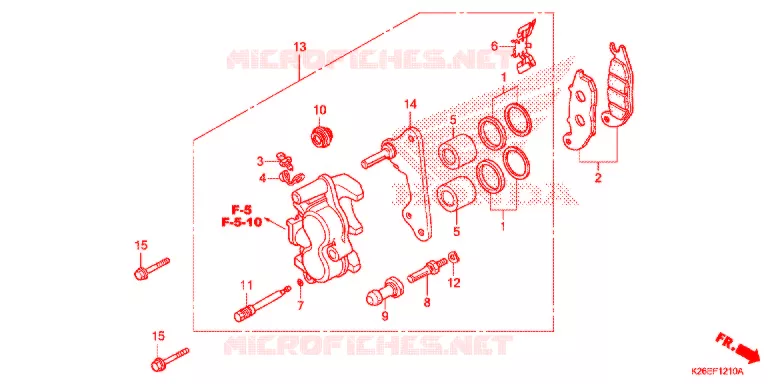 PINCA TRAVAO FRENTE Honda MOTO 125 MSX 2018  MSX125AH