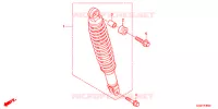 AMORTECEDOR TRASEIRO(2) para Honda BENLY 50 2012