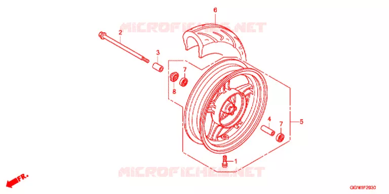 RODA FRENTE Honda MOTO 50 BENLY 2012  MW501WHC
