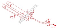 SILENCIADOR ESCAPE(2) para Honda SUPER CUB 50 -XJ- 2012