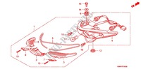 LUZ COMBINADA TRASEIRA para Honda WAVE 110 Front brake disc, Kick start 2011