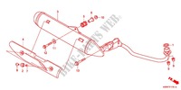 SILENCIADOR ESCAPE (AFS110B/AFS110C/AFS110D) para Honda WAVE 110 Front brake disc, Kick start 2011