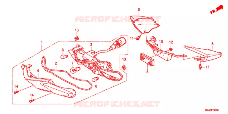 LUZ COMBINADA TRASEIRA Honda SCOOTER 110 DIO 2016  NSC110CBFF