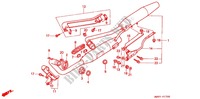 SILENCIADOR ESCAPE(2) para Honda STEED 400 VLX With speed warning light · Taylor bar handle 1997