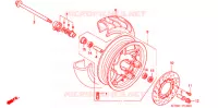 RODA FRENTE para Honda BIG RUCKUS 250 2005