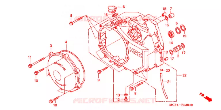 TAMPA CARTER DIREITA Honda MOTO 1000 RC 2000  RVT1000RY