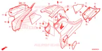 TAMPA LATERAL/TAMPA DO TANQUE para Honda FOURTRAX 420 RANCHER 4X4 ES 2014